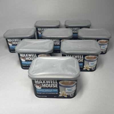 Maxwell House International French Vanilla Cafe Sugar Free 4.3 oz ( Pack of 8 )