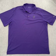 Nike Golf Disney Shirt Adult 2XL Purple Polo Mickey Mouse Walt Disney Mens XXL