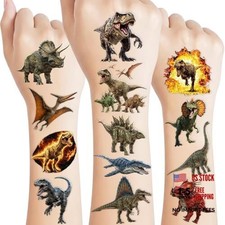 96PCS Dinosaur Temporary Tattoos Stickers - Dinosaur Themed Birthday Party