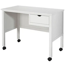 Furniture Schoolhouse 4.0 Wood 1 Drawer Youth Desk, White