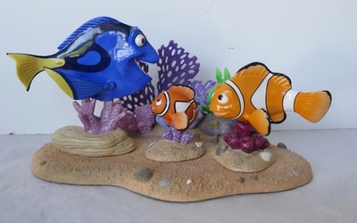 WDCC Finding Nemo Set: Dory, Marlin, Nemo & 'Coral Reef' Base 4 Box Set w/COAs
