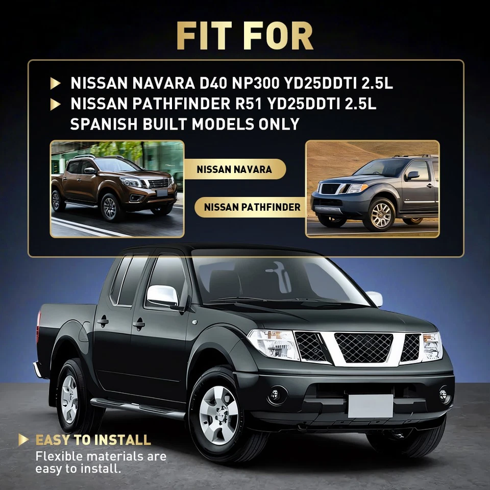 Hot Side Turbo Intercooler Hose Fit Nissan Navara D40 NP300 R51 Pathfinder 2.5L - image 2 of 4