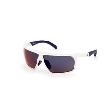 Adidas Sport Men's Wrap 70mm Gradient Mirrored Sunglasses White SP0030-21Z