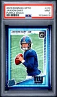 2025 Donruss Optic Jaxson Dart Purple Shock Prizm Rated Rookie #273 PSA 9 Mint