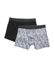 TOMMY JOHN 2pk Cotton Stretch Boxer Briefs 4in inseam new choose size