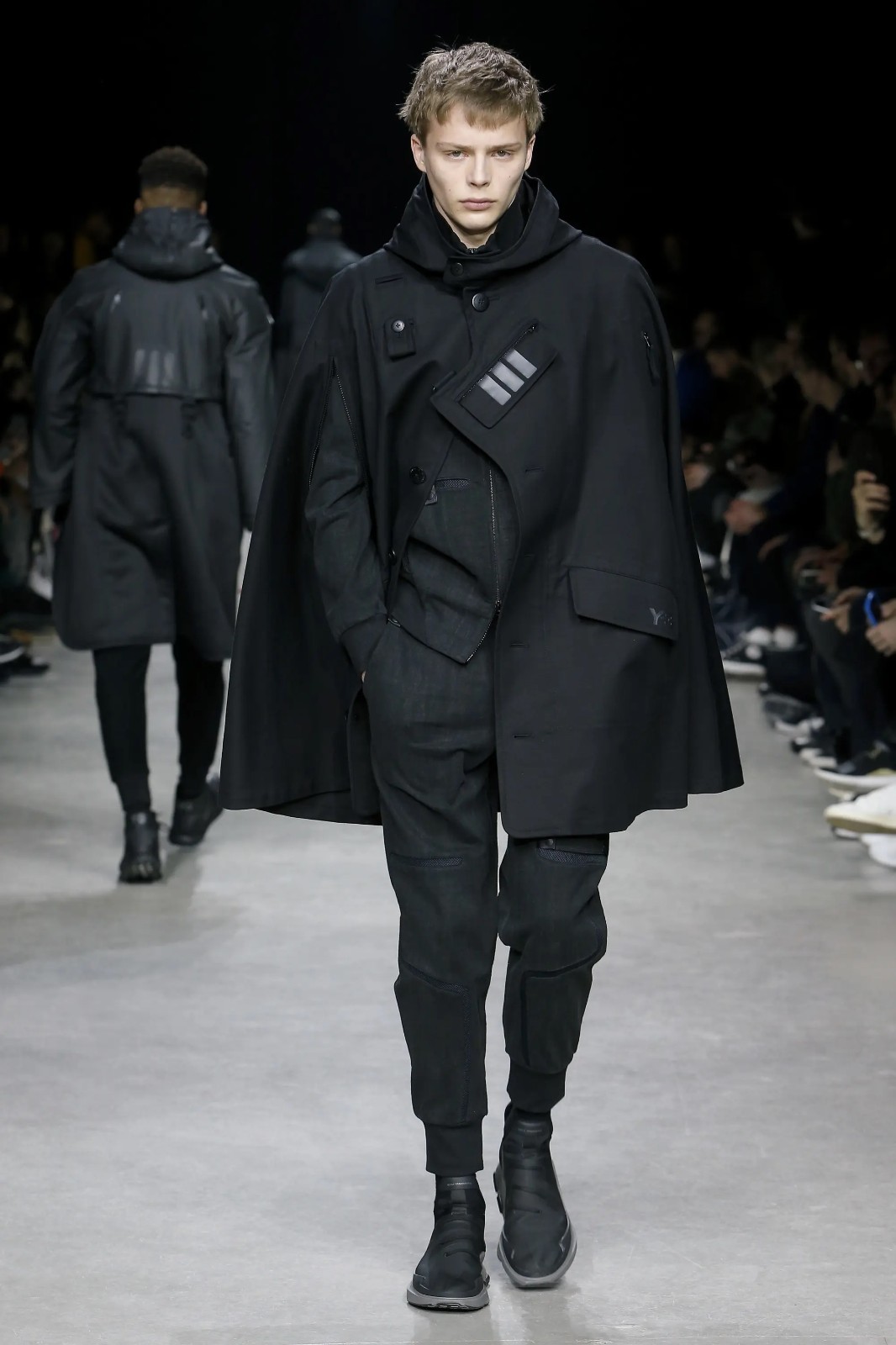 Y-3 Yohji Yamamoto Cotton Twill Poncho Cloak y3 acg rick adidas Small