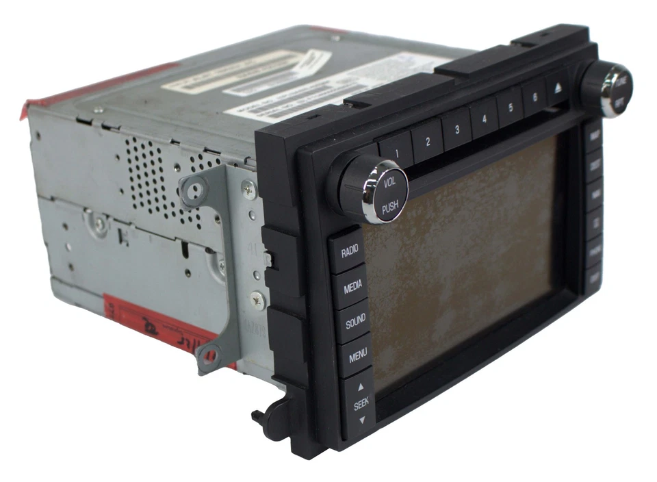 Rádio AM FM 2010-2012 Ford Escape CD/MP3 player GPS navegação modelo ID AL8T-18K931-AC - Imagem 3 de 4