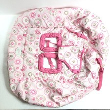 Comfort Harmony Padded Shopping Cart Cover Pink And White