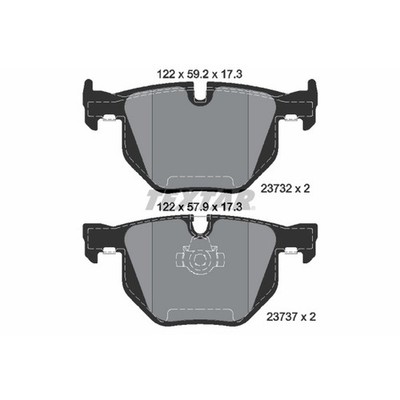 Textar Rear Disc Brake Pad Set for BMW (2373201)