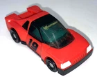 Vintage 1993 Transformers G2 RAPIDO Figure Autobot Axelerators Loose Red Car #19