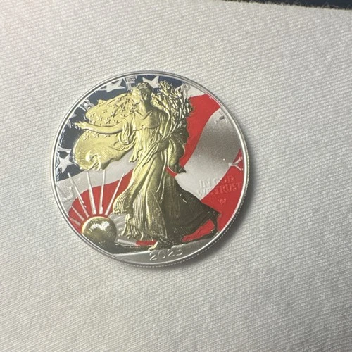 U.S. Mint American Eagle 2025 Colorized 1 oz .999 Fine Silver Coin