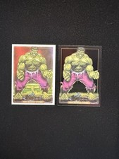 2024 SKYBOX Marvel Masterpieces 92 Platinum #32 HULK Canvas + Clear Cut