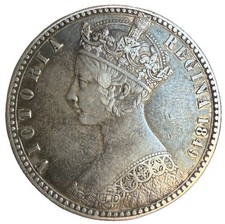 1849 Queen Victoria Godless Florin &ndash; First Issue Silver 2 Shillings