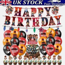 Cake Topper Decor Set Balloon New Stranger Things Kid Birthday Party With Banner