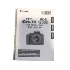 Canon Rebel T6 EOS 1300D Instruction Owners Manual Book NEW