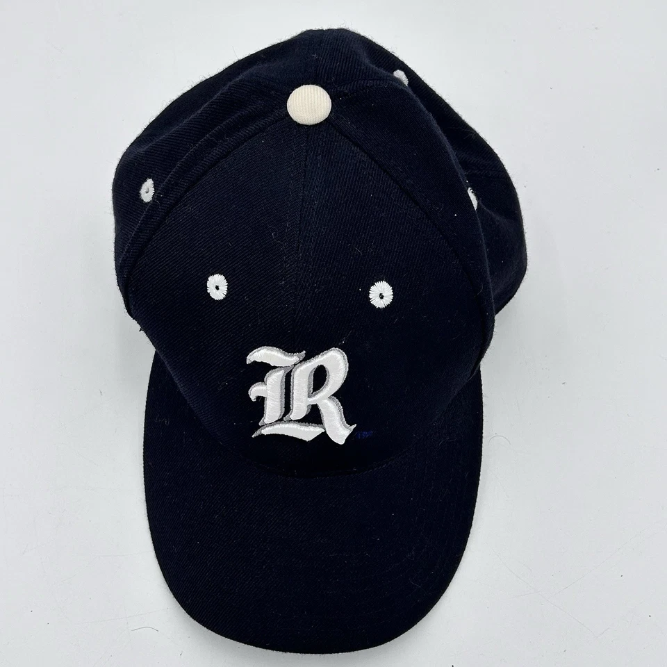 Vintage Top of the World Rice University Owls 7 1/4 Wool Fitted Hat Navy NCAA - Image 4 of 4
