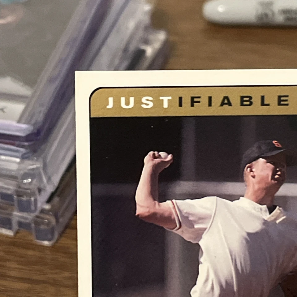 2002 Just Minors Justifiable - Matt Cain #3 Autographed /400 (AU, RC) - Image 4 of 4