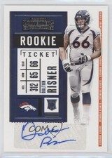 2020 Panini Contenders Rookie Ticket Dalton Risner #289 Auto 2u3