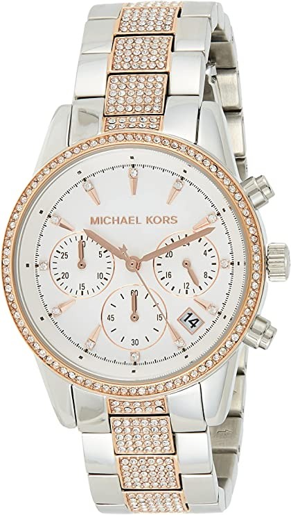 Michael Kors Ritz MK6651 Chronograph Diamond Accents Women display picture 2