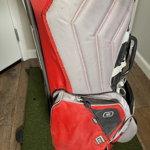 Ogio Grom Red Golf Cart Bag schwarz grau - 8 Wege Top Holz - lesen - ohne Gurt - Bild 8 von 23