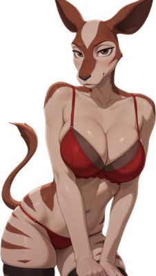 Okapi Girl Cosplay Vinyl Car Decal Sticker 7'' Weatherproof