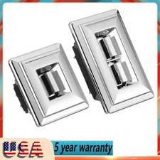Pair Chrome Power Window Switch For Chevy Chevrolet GMC Pontiac Oldsmobile