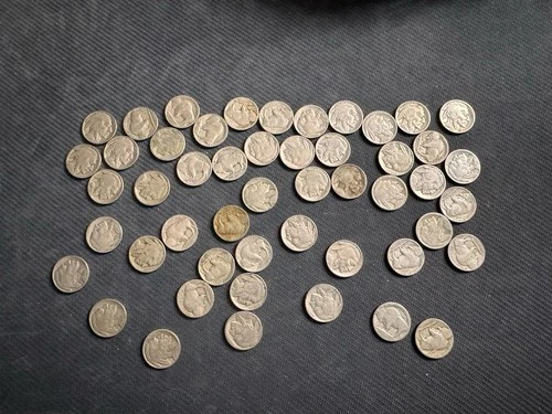 Lot of 50 Buffalo Nickels Random dates