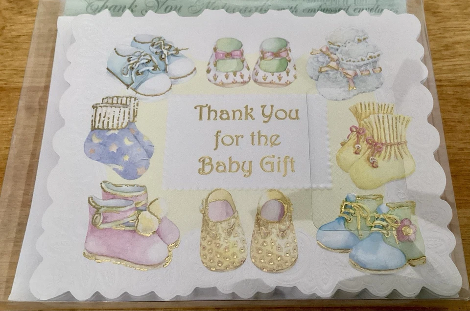 Carol Wilson Rose Garden “Thank You for Baby Gift” Thank You Notes-10 Count, NIP - Image 2 of 4