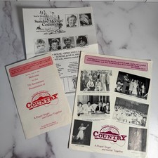 Sunday Mornin' Country Vintage Lot of 3 Programs & Flyers Country Music