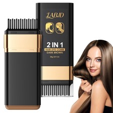 Hair Dye Comb, 2-in-1 Color Correction Stick with Comb to Cover Gray and Whit...
