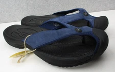 KEEN Waimea H2 Toe Protecting Flip Flops Sport Sandals Blue Black Mens Sz 9