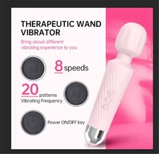KWAF Kawa Wand Massager – Powerful Deep Vibration, Waterproof & USB Rechargeable