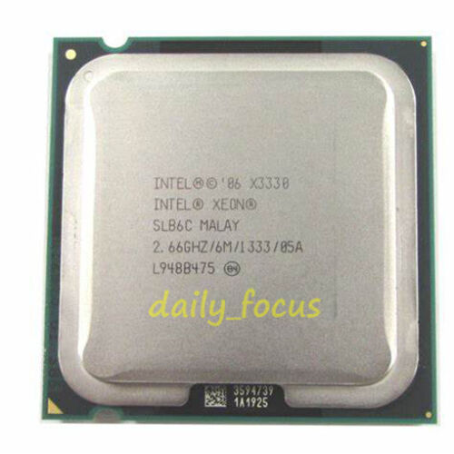 Procesador CPU Intel Xeon X3210 X3220 X3230 X3320 X3330 X3350 X3360 X3370 LGA775 - Imagen 2 de 14