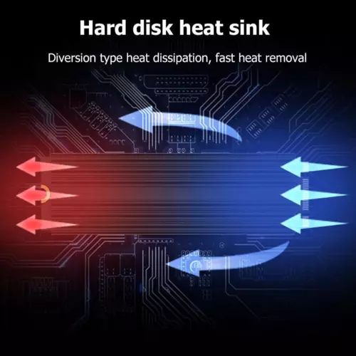 Solid State Hard Drive NVME Heat Sink Cooler Aluminum for Desktops M.2 SSD 2280