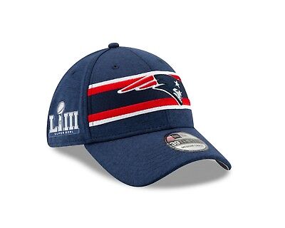 New England Patriots New Era Super Bowl LIII Sideline 39THIRTY Flex Hat –  Blue | eBay