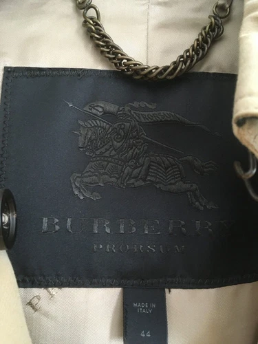 Rare Burberry Prorsum Fitted Trench Mac UK 10 Irridescent Buttermilk/Beige - Picture 6 of 17