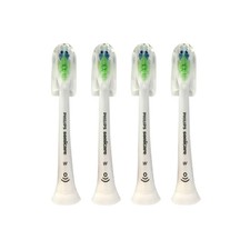 4x Philips Sonicare DiamondClean W Replacement White Brush Heads  No Box