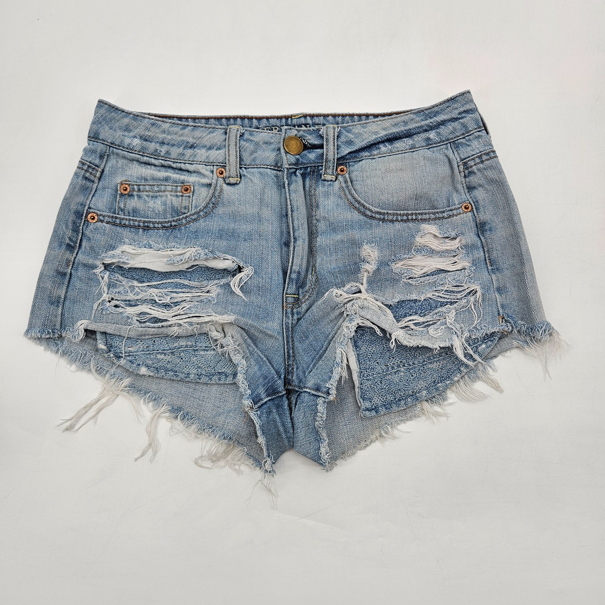 American Eagle Vintage High Rise Festival Jean Shorts Size