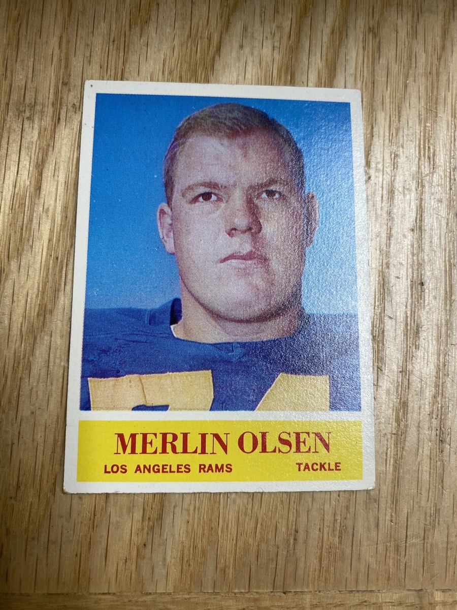1964 Philadelphia Football Merlin Olsen Los Angeles Rams Rookie