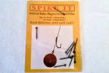 10 SPIKE IT HAIR RIG PINS. 5 x SMALL  10mm / 5 x LARGE 15mm CARP/COURSE FISHING