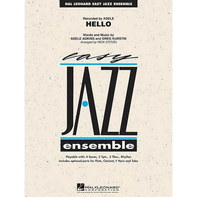 Hal Leonard Hello Jazz Band Level 2 by Adele Arranged by Rick Stitzel