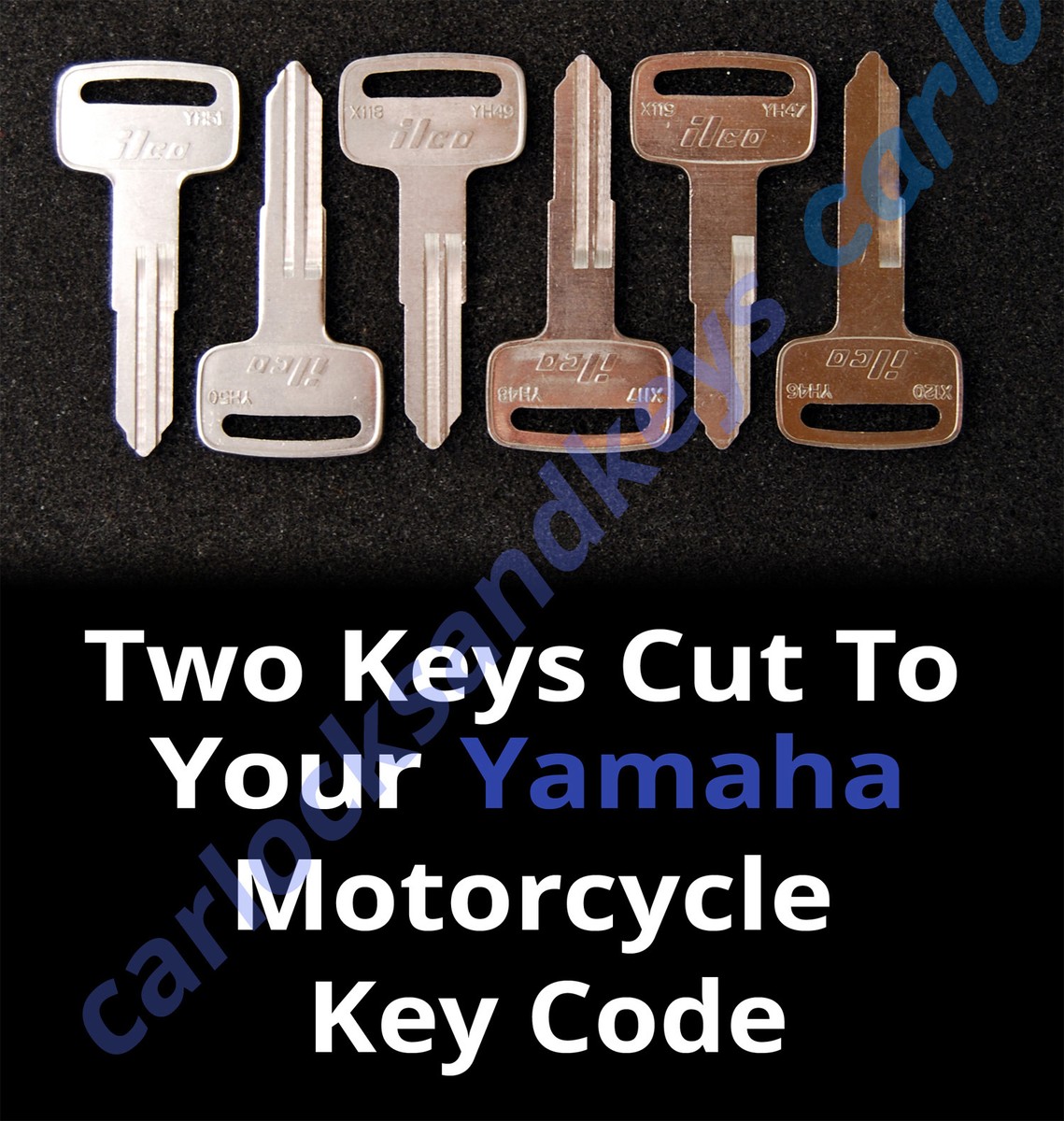 1980-1983 Yamaha XS400,650,850,1100 Motorcycle Keys Cut By Code