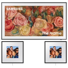 Samsung 65 Inch The Frame Qled 4k Smart Tv 2024 With 2x Frame Smart Speaker
