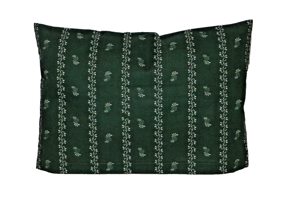 HANDMADE Zirbenkissen Landhaus dunkelgrün 20 x 30 cm, Baumwolle, Zirbenspäne, Kissen,