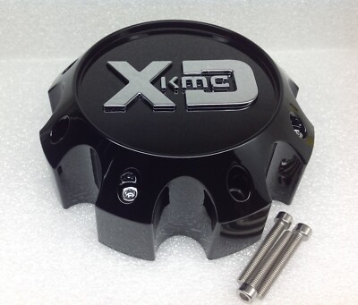 KMC XD Series Gloss Black 8 Lug Wheel Replacement Center Cap 1079L170GB1-H63