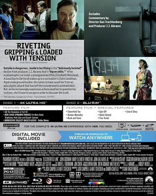 10 Cloverfield Lane (2016) 4K Ultra HD Blu-ray 2-Disc US Release w