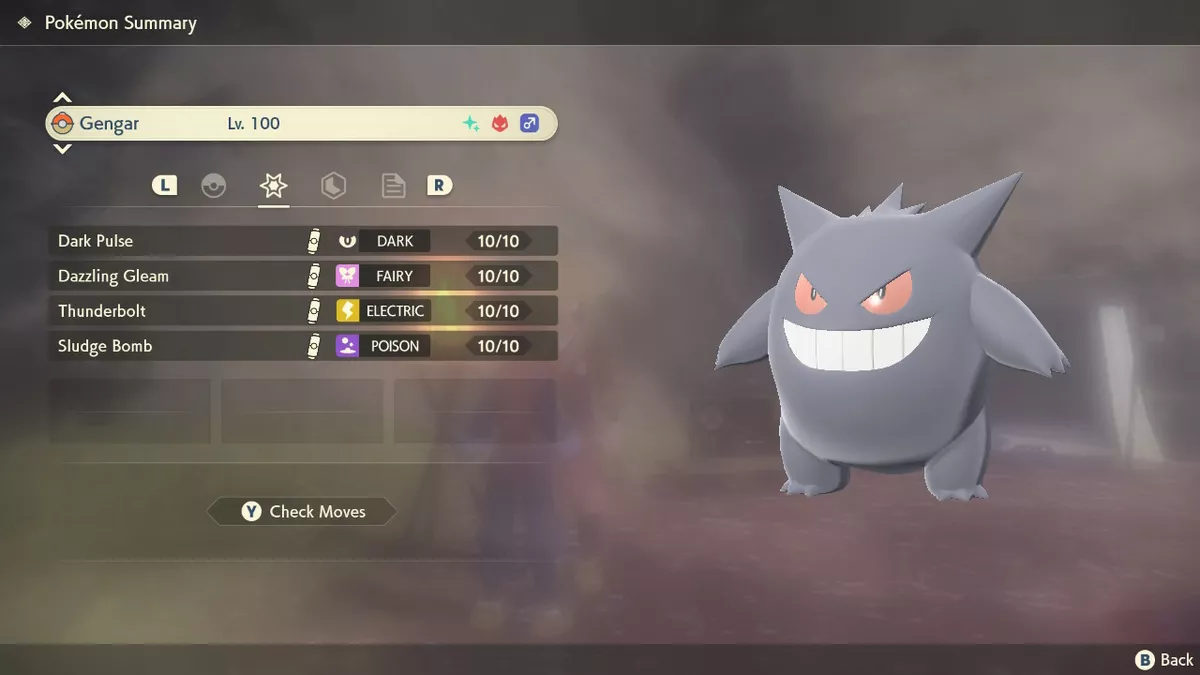 Shiny Gengar alpha best Stats // Pokemon Legends: Arceus 