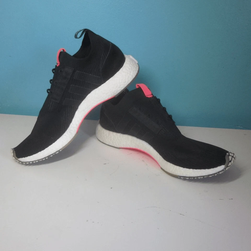Adidas NMD Racer Hombre Talla 10.5 Negro BB 741 Tenis Excelente Estado Foto 2 de 4