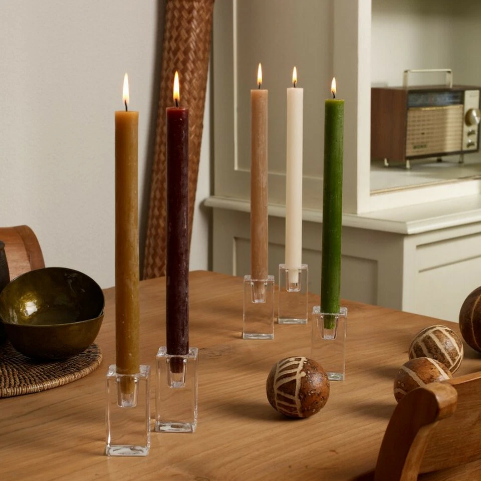 24 x RUSTIK Stabkerzen 270x23mm Tafelkerzen 12h Rustic Kerzen Groß durchgefärbt - Bild 3 von 4