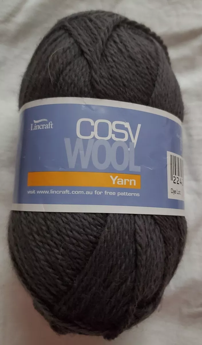 Lincraft Yarn Cosy 100 Wool Gray 100g